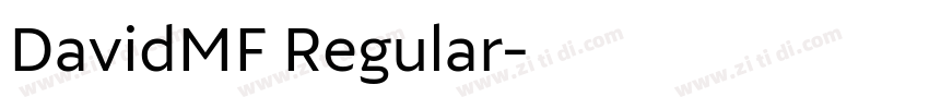 DavidMF Regular字体转换